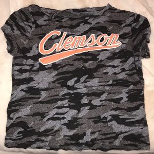 Camo Clemson t shirt